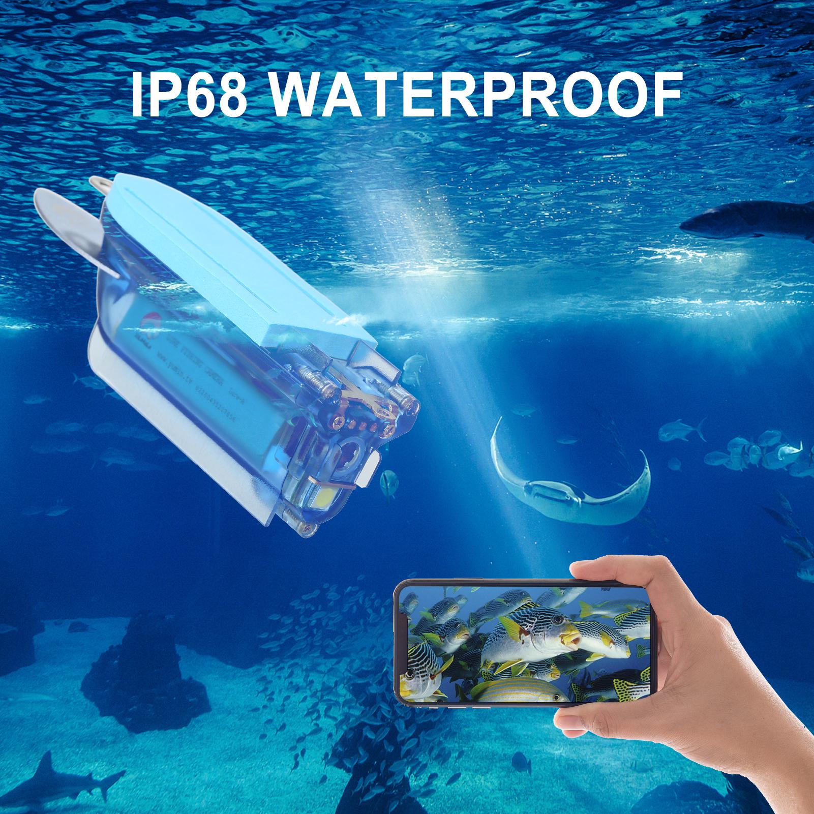 Gofishup 1080P Wireless Underwater Fishing Camera Wi-Fi Fish Finder Video Camera with Loop Recording APP Remote Control