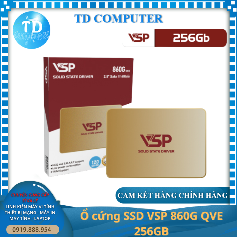 Ổ cứng SSD VSP 860G QVE 256GB Sata III 6Gb/s - Hàng chính hãng TECH VISION phân phối