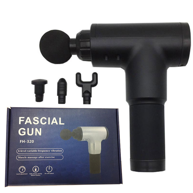 Hình ảnh Máy Massage Đa Năng Cầm Tay Fascial Gun Cao Cấp FH-320 - Hỗ Trợ Massage Chuyên Sâu - Giảm đau cơ - Giảm Cứng Khớp - Massage Toàn Thân - Tặng Kèm 4 Đầu Massage