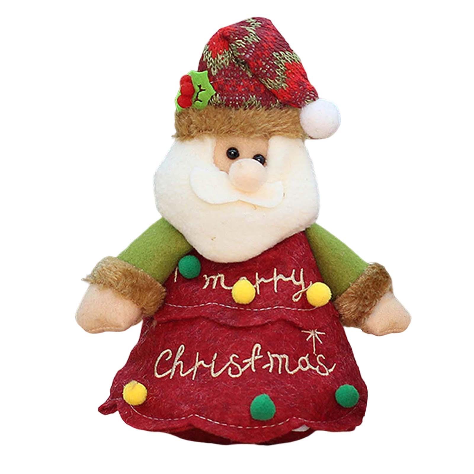 2x Cute Fabric Gift Bags Accessory Christmas Tree Decorations for Table Tree