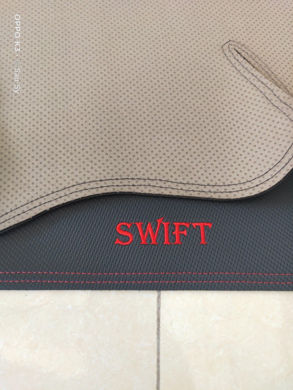 Thảm Taplo Xe Suzuki SWIFT 2018-2021 loại da dày cao cấp 3 lớp chống trượt Da Carbon đen
