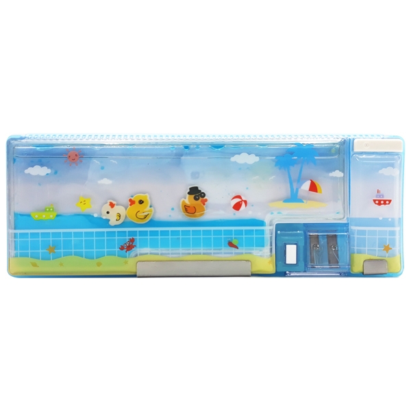 Hộp Bút Nhựa 35242 - Màu Xanh Da Trời