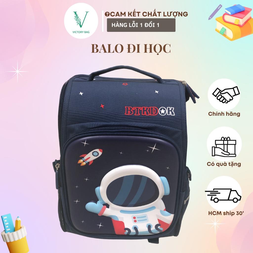 Balo Cặp Đi Học Chống Gù học si Cấp 1 Tiểu học Trai Gái Siêu Nhẹ Phi Hành Gia Pony Spiderman 6-7-8-9-10 tuổi-VICTORY-838