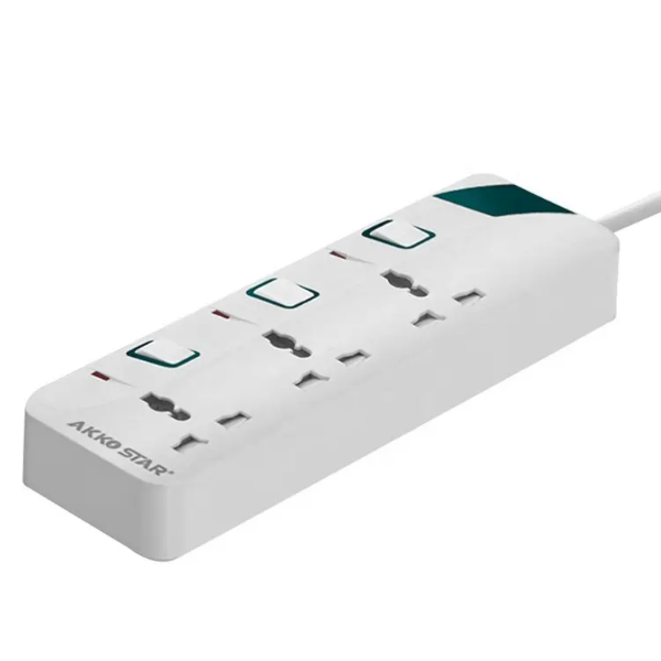 Ổ CẮM ĐIỆN 3 NGUỒN DÀI 5M 87337 AKKO STAR - HÀNG CHÍNH HÃNG