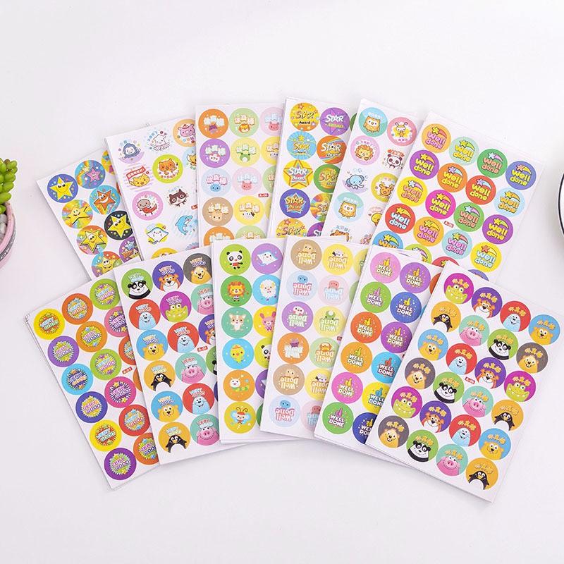 Bộ 10 tấm sticker dán đánh giá dễ thương nguồn hàng buôn sỉ