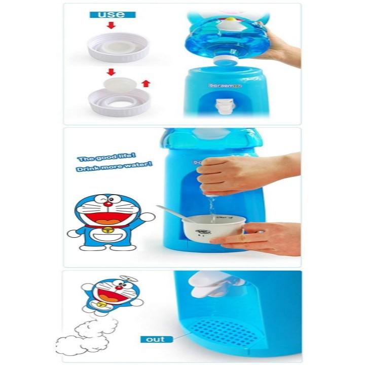 Bình nước hoạt hình Doremon mini để bàn cực tiện lợi