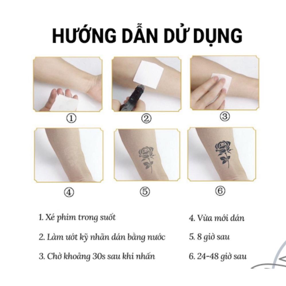 Hình xăm mặt quỷ 15 ngày chống nước mồ hôi y xăm thật