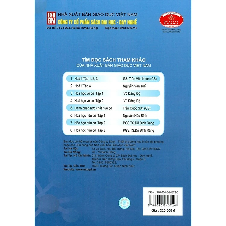 Sách - Hóa Học Hữu Cơ, Tập 1