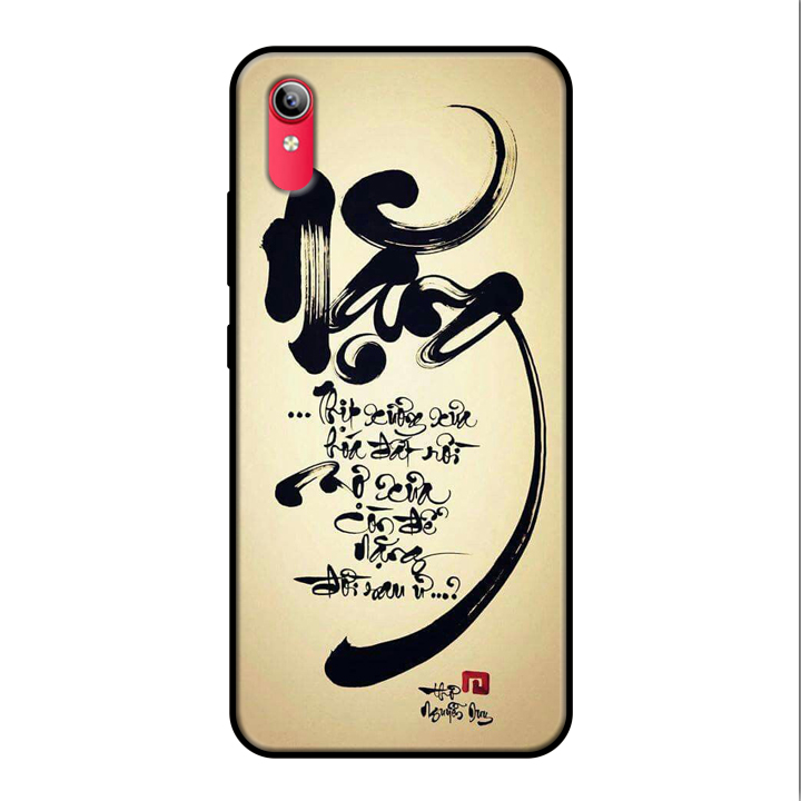 Ốp lưng điện thoại Vivo Y91C viền silicon dẻo TPU  hình Thư Pháp - Hàng chính hãng