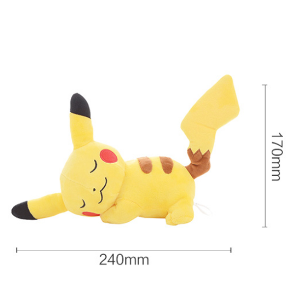 Gấu Bông Pikachu Ngủ Say (25 Cm) Gb118 (Tặng 1 Đèn Led 8 Bóng Siêu Sáng Cắm Cổng Usb)