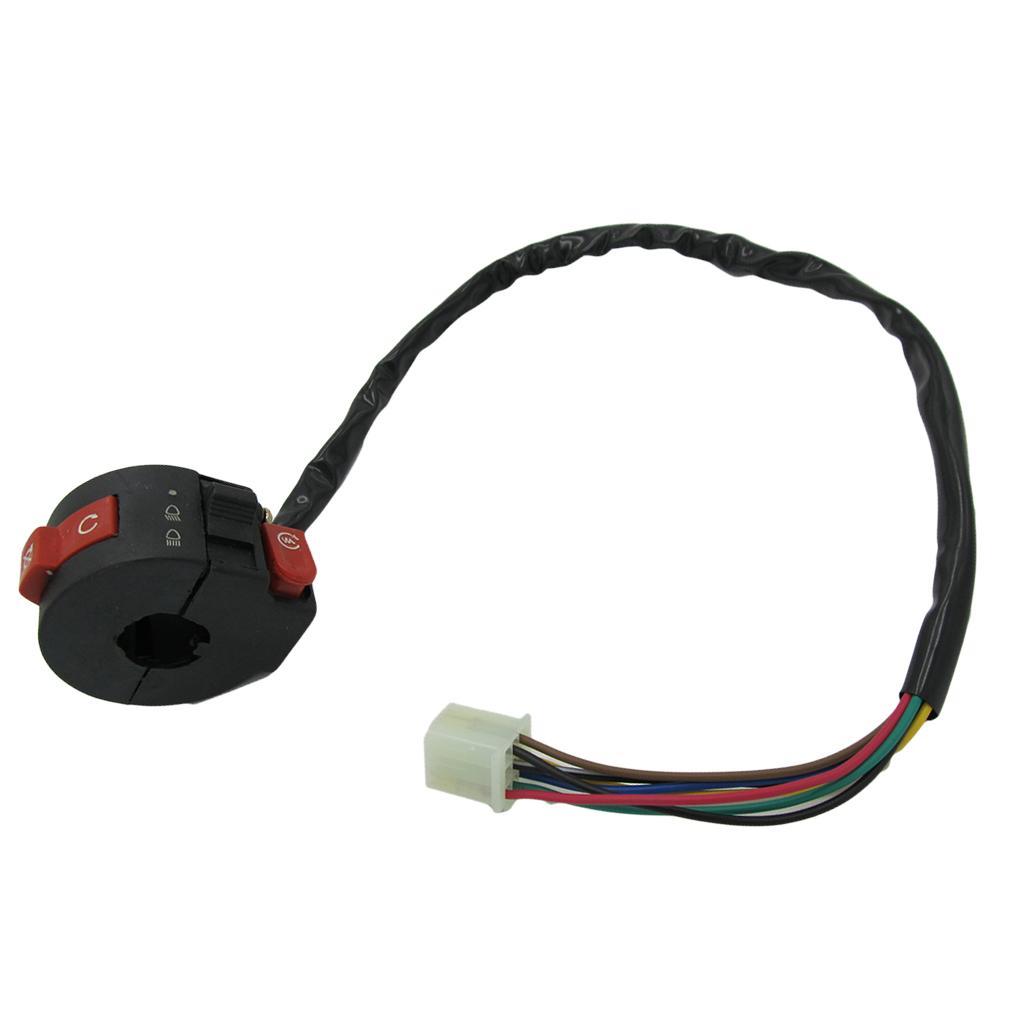 3-Function Left Handlebar Switch for 50 70 90 110 125cc ATV  Wheeler