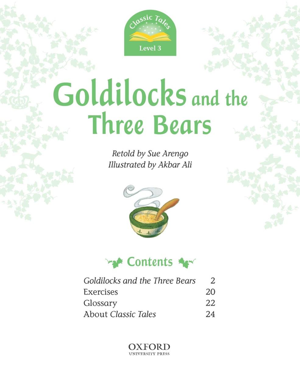 Classic Tales 3 Goldilocks and the Three Bears N/Ed