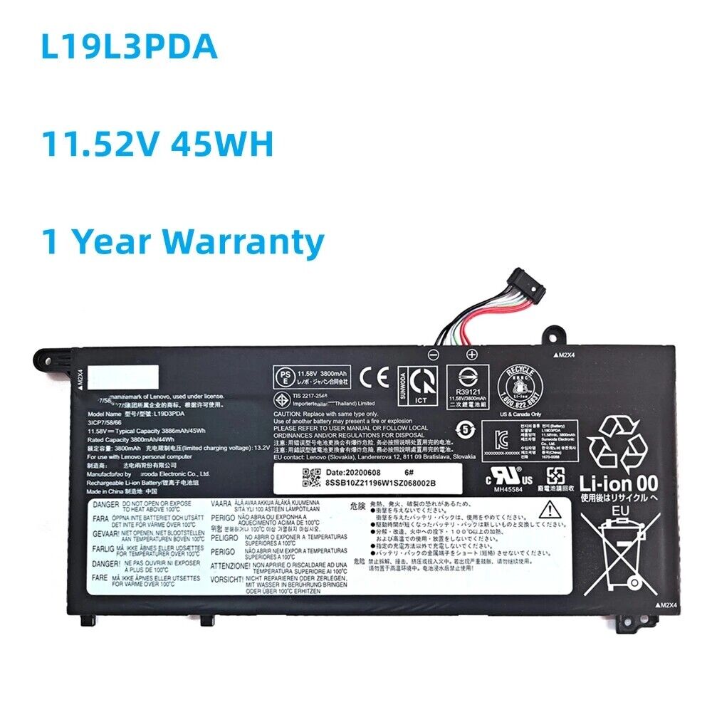 Pin dùng cho Laptop Lenovo ThinkBook 14S Yoga 5B10Z21197 L19D3PDA L19C3PDA Battery