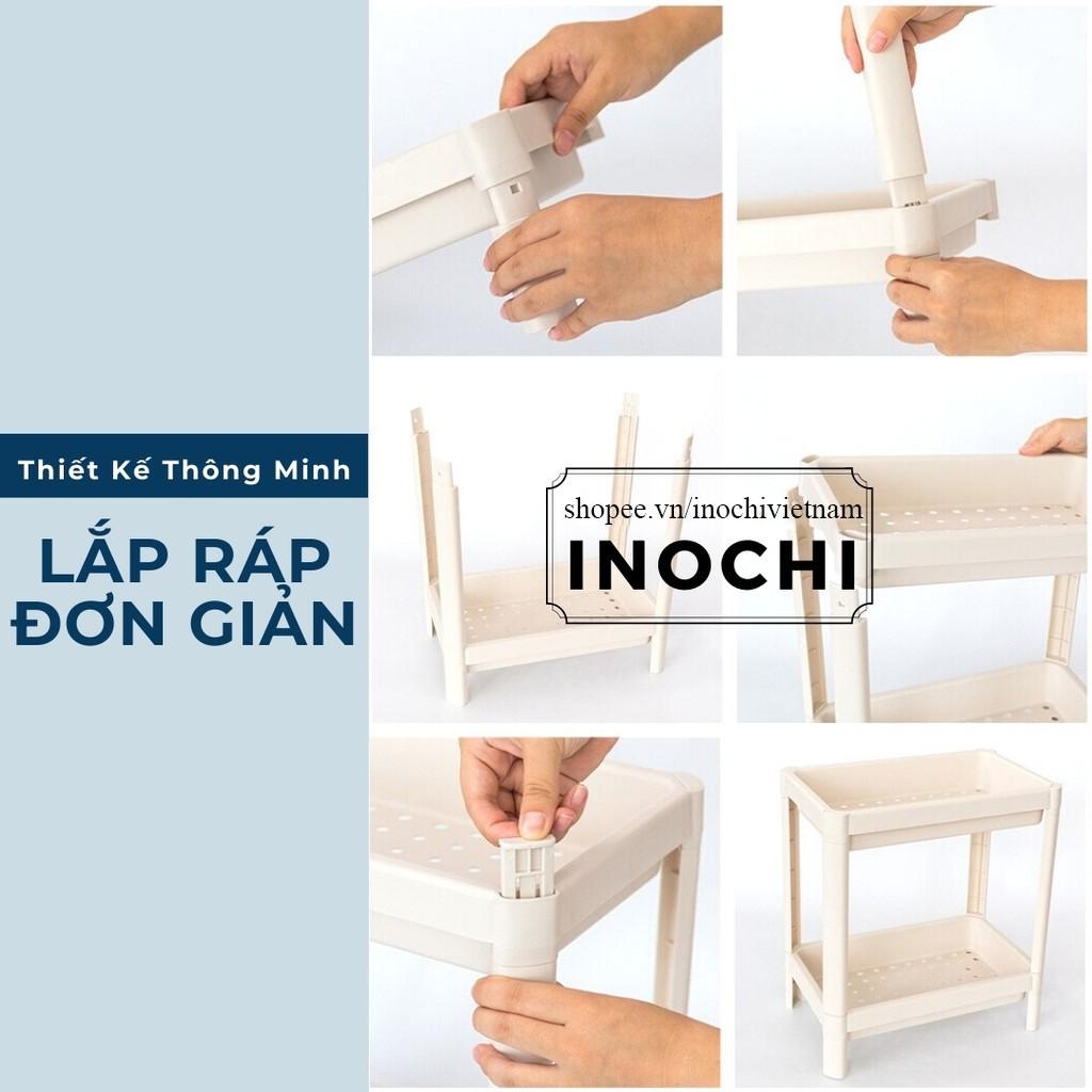 Kệ Đa Năng 3 Tầng Inochi Nhựa Dùng Để Đựng Gia Vị Nhà Bếp Đựng Đồ Thực Phẩm, Phòng ngủ