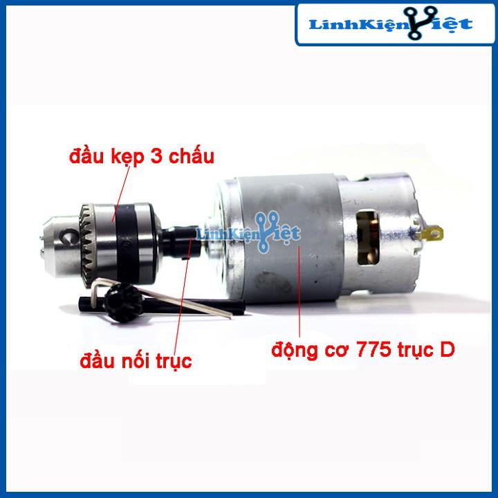 Combo đầu kẹp mũi khoan 3 chấu và đầu nối trục B10-5 có ốc vặn