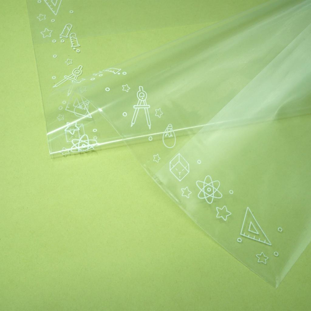 Bọc sách nylon Hồng Hà 3269 tập 10 chiếc- phù hợp sách Tiếng Anh mới cải cách