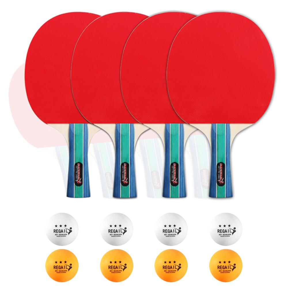 2 cặp vợt và 8 quả bóng bàn đánh bóng bàn Paddles chất lương cao