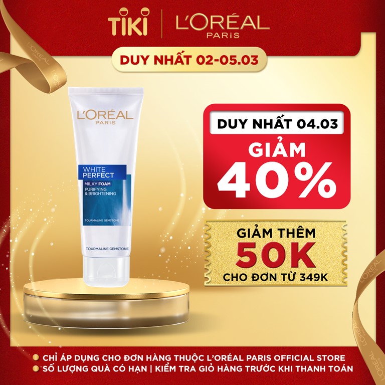 Sữa Rửa Mặt Trắng Da L'Oreal White Perfect (100ml)