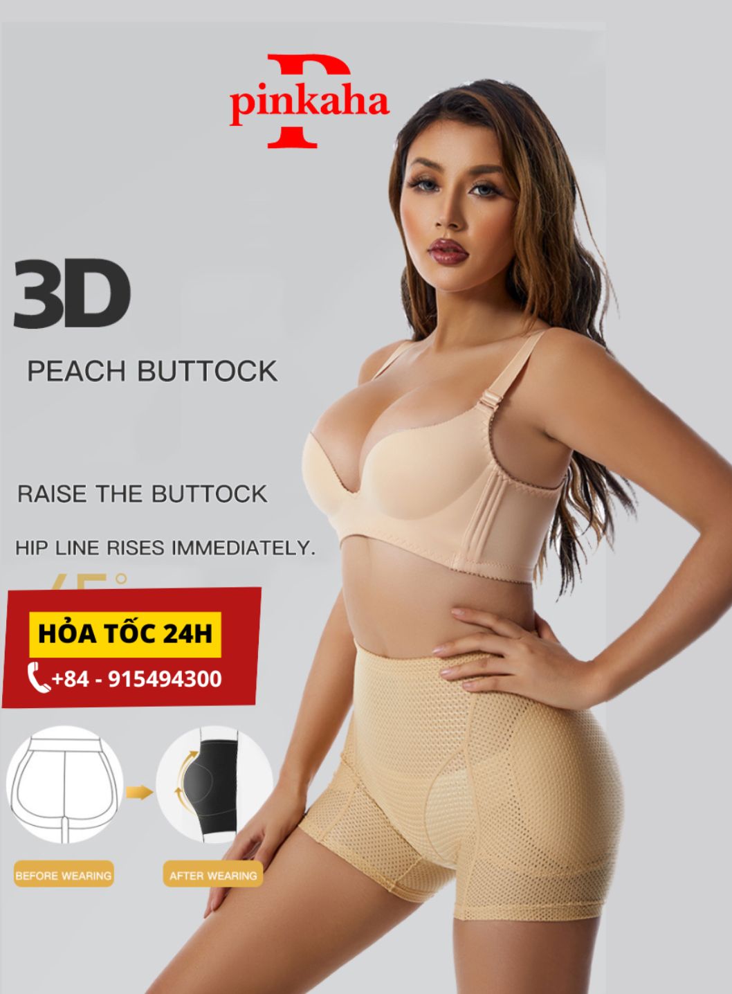 Quần Độn Mông Hông Thông Hơi Cao Cấp Không Viền Mặc Váy Áo Dài 2 Màu Da Đen Đúc Su Hàng Loại 1