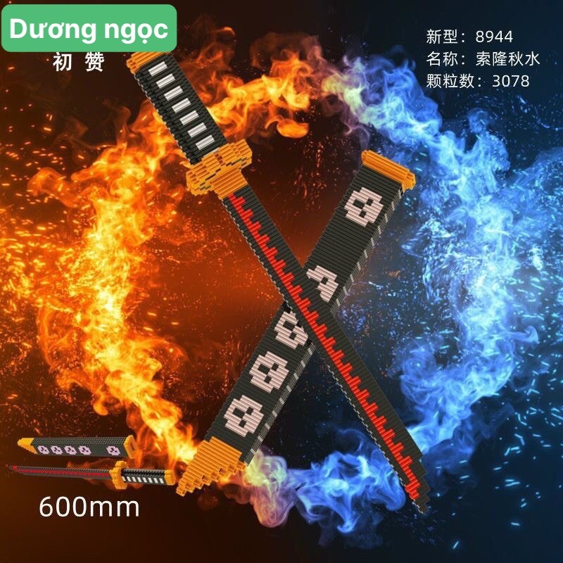 Mô hình lắp ráp đồ chơi kiếm Shusui roronoa Zoro trong one piece lắp ráp katana onepiece 1