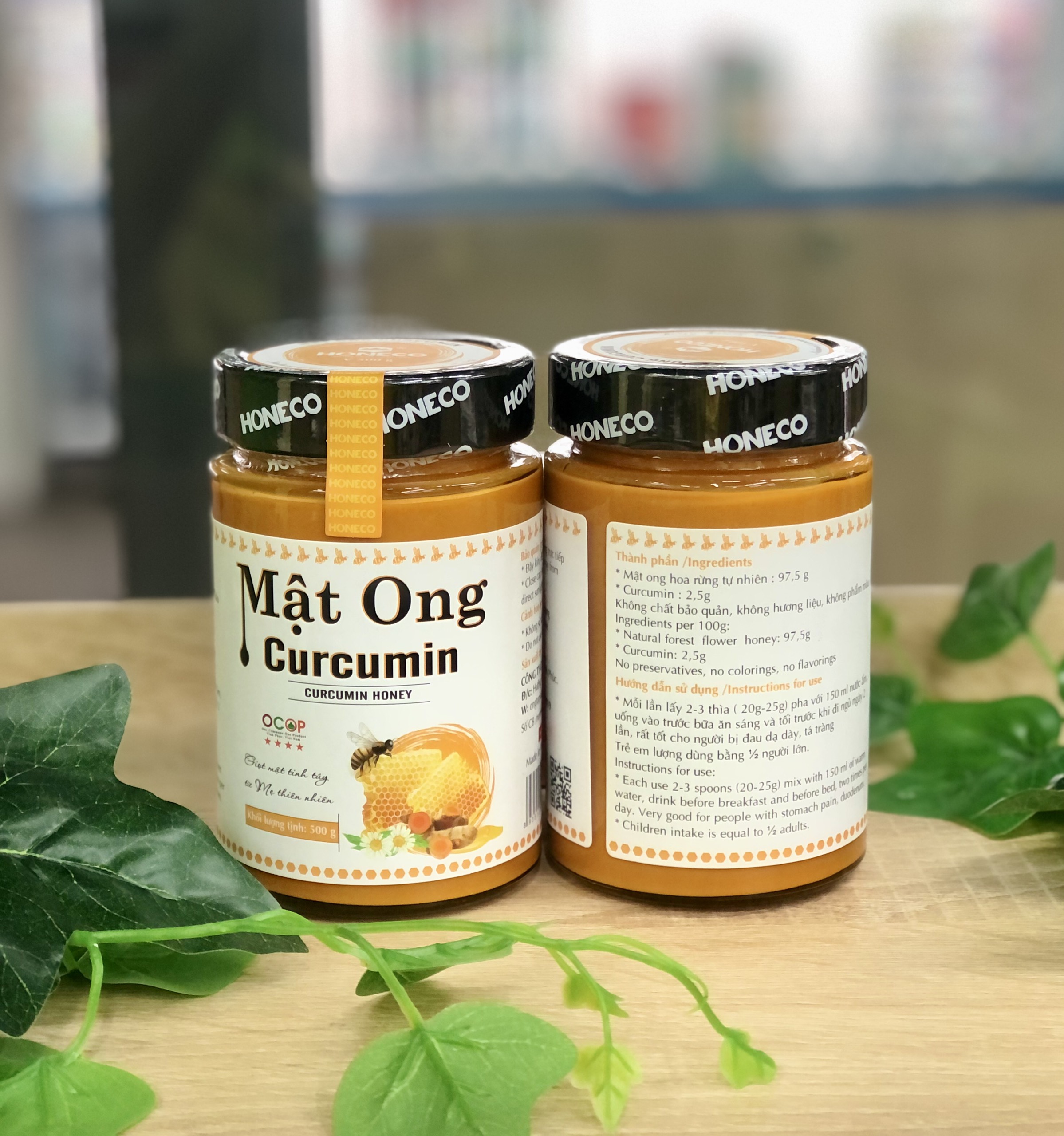 Mật ong Curcumin HONECO 500G