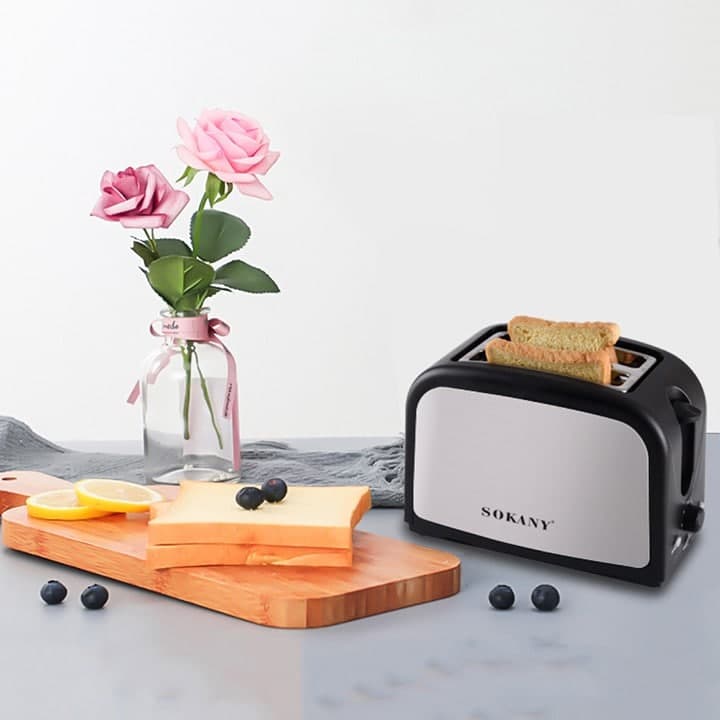 Máy nướng bánh mỳ sandwich  SOKANY  HJT 008s , 800W - Hàng chính hãng