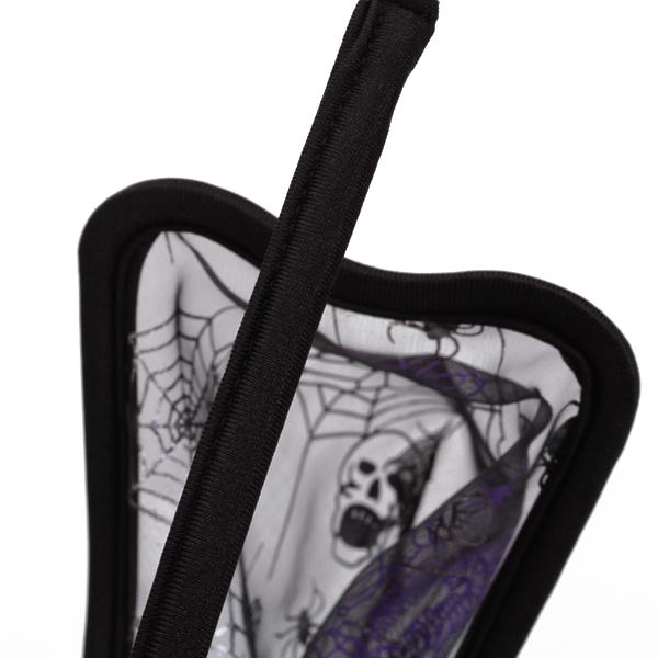 Mens Mesh See-Through Pouch C-string Thong Panty Briefs Purple Skull