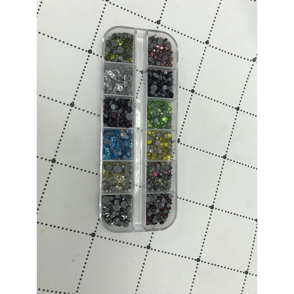 Đá Chân Keo Mix Size 12 Màu Nail