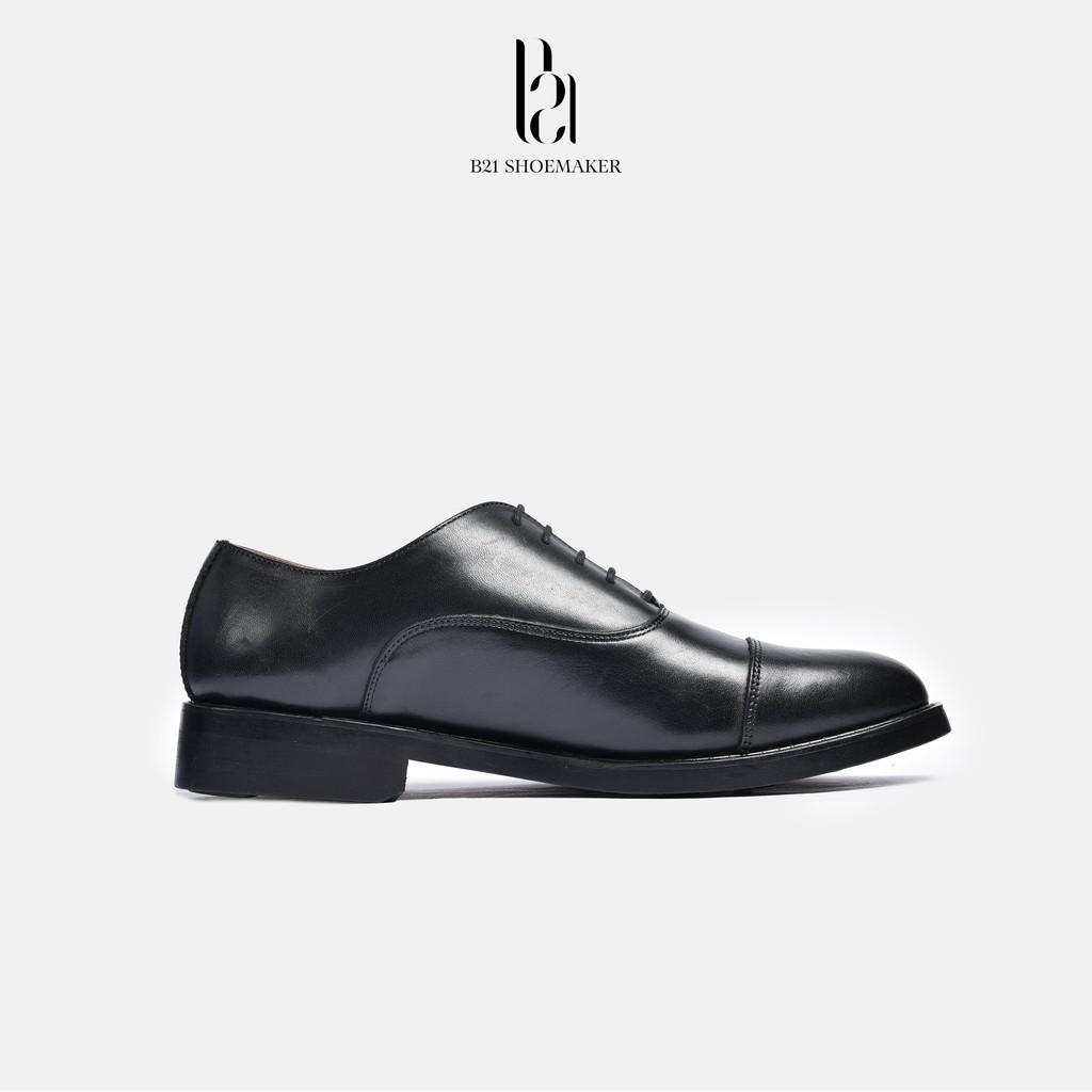 Giày Buộc Dây OXFORD Da Bò Thật Đế CORK NITRAL Lót Giày Thoáng Khí Phong Cách CLASSIC Công Sở Full Box - B21 Shoemaker