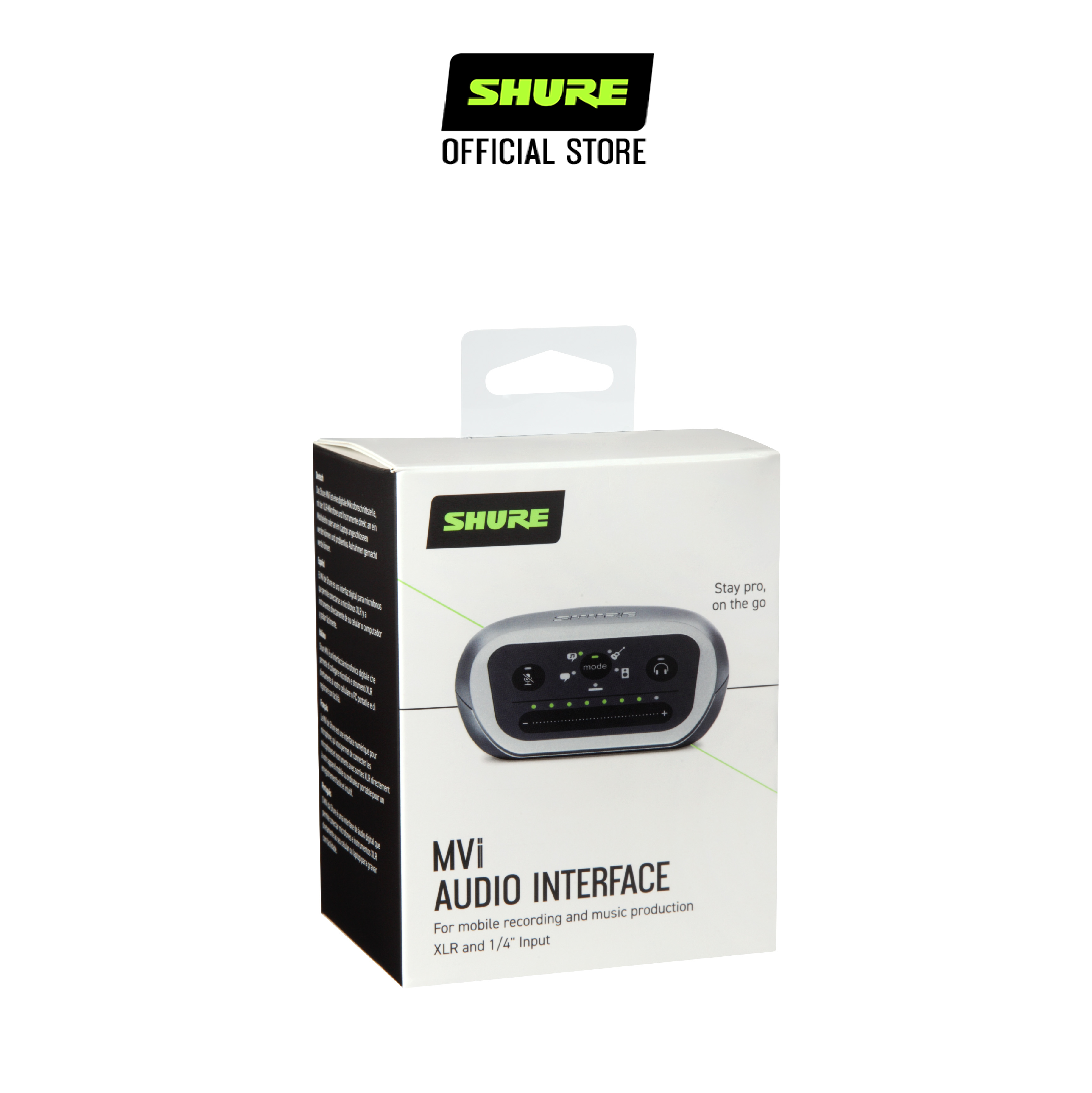 Bộ Audio Interface (Soundcard) Shure MVi - Hàng Chính Hãng