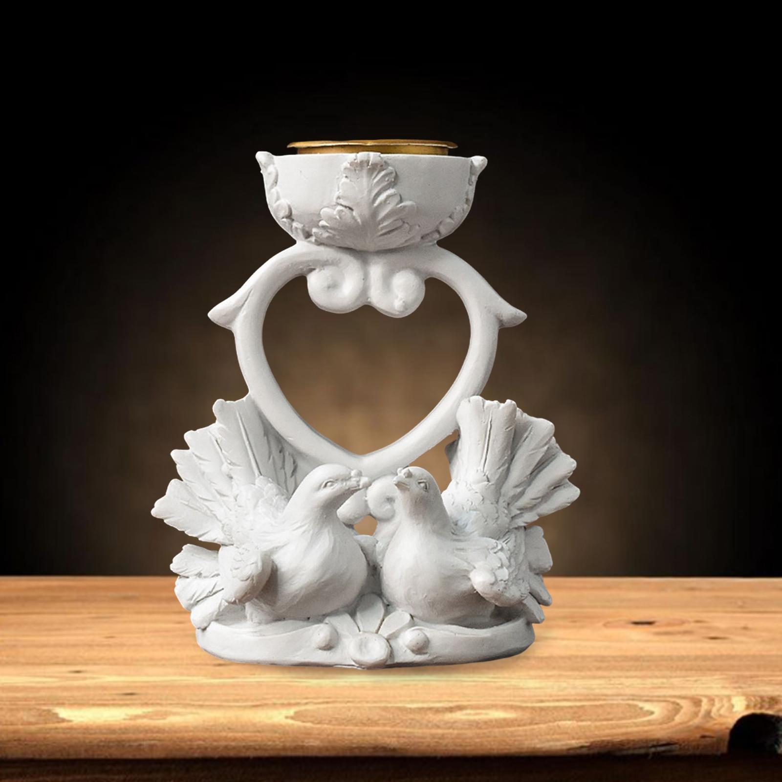 Bird Figurine Candlestick Candleholder Candle Holder for Wedding Holiday