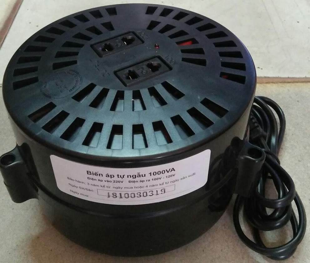 Bộ đổi nguồn 220v sang 100v - 120v lioa 1000va