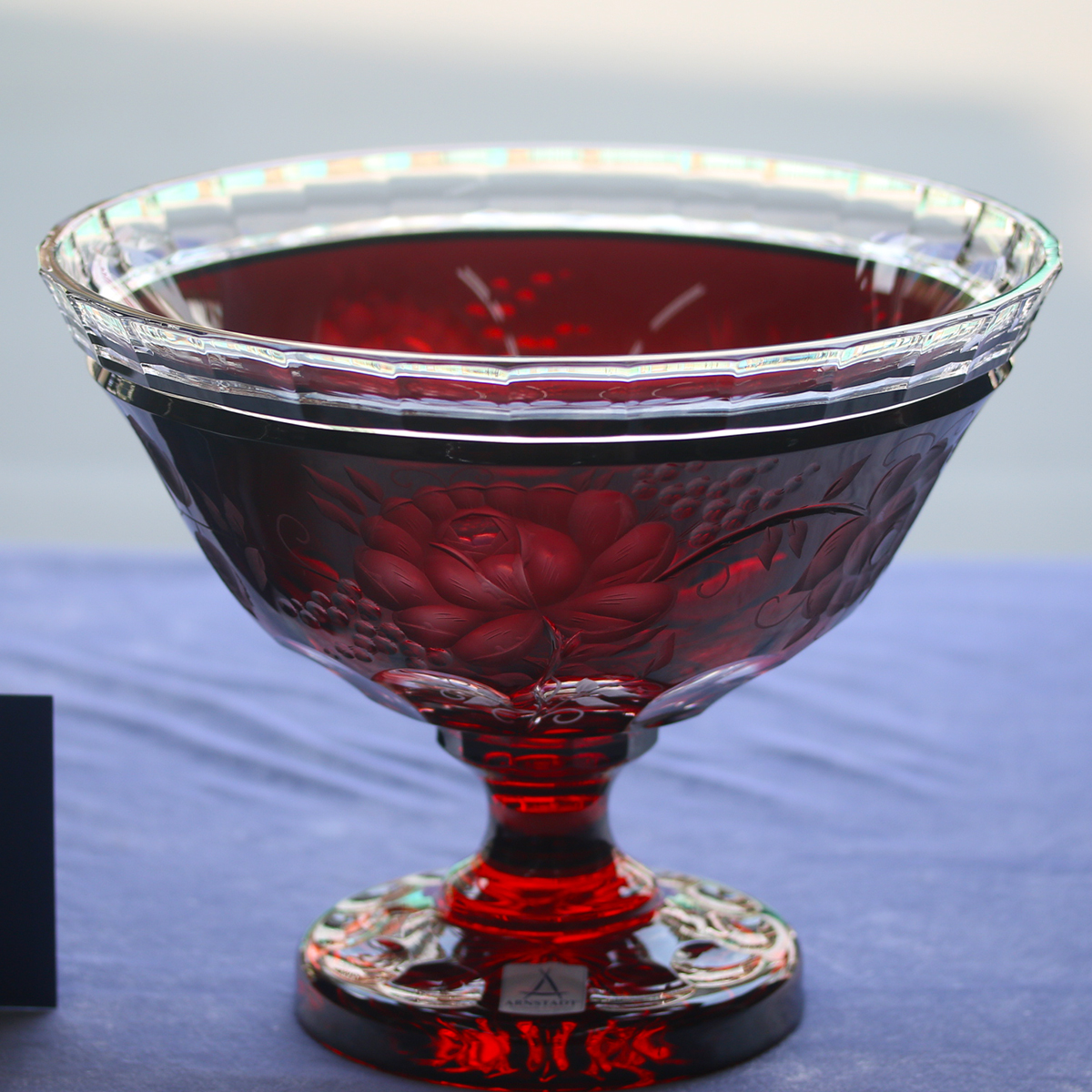 Đĩa Hoa quả Pha lê Màu Primerose Arnstadt 25cm