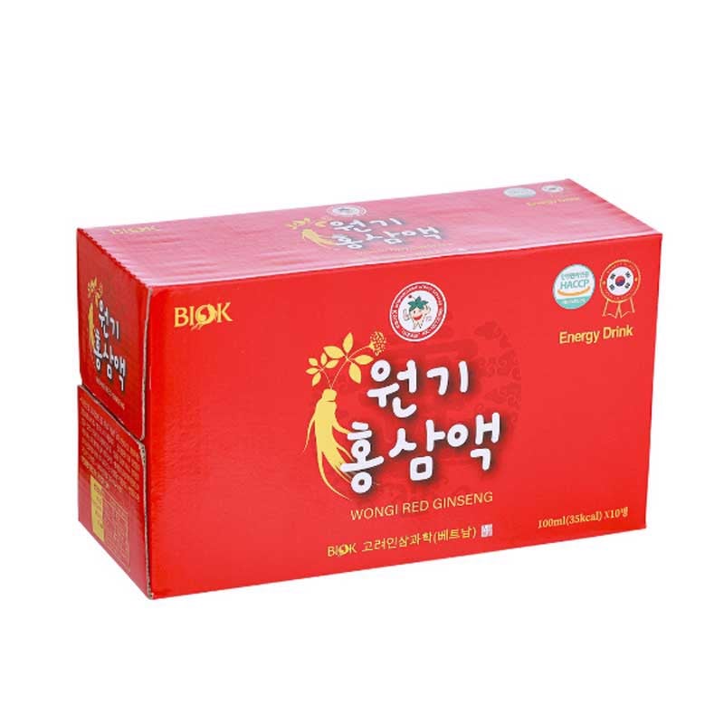 Nước Hồng Sâm WonGi Dạng Chai 100ml x 10 chai