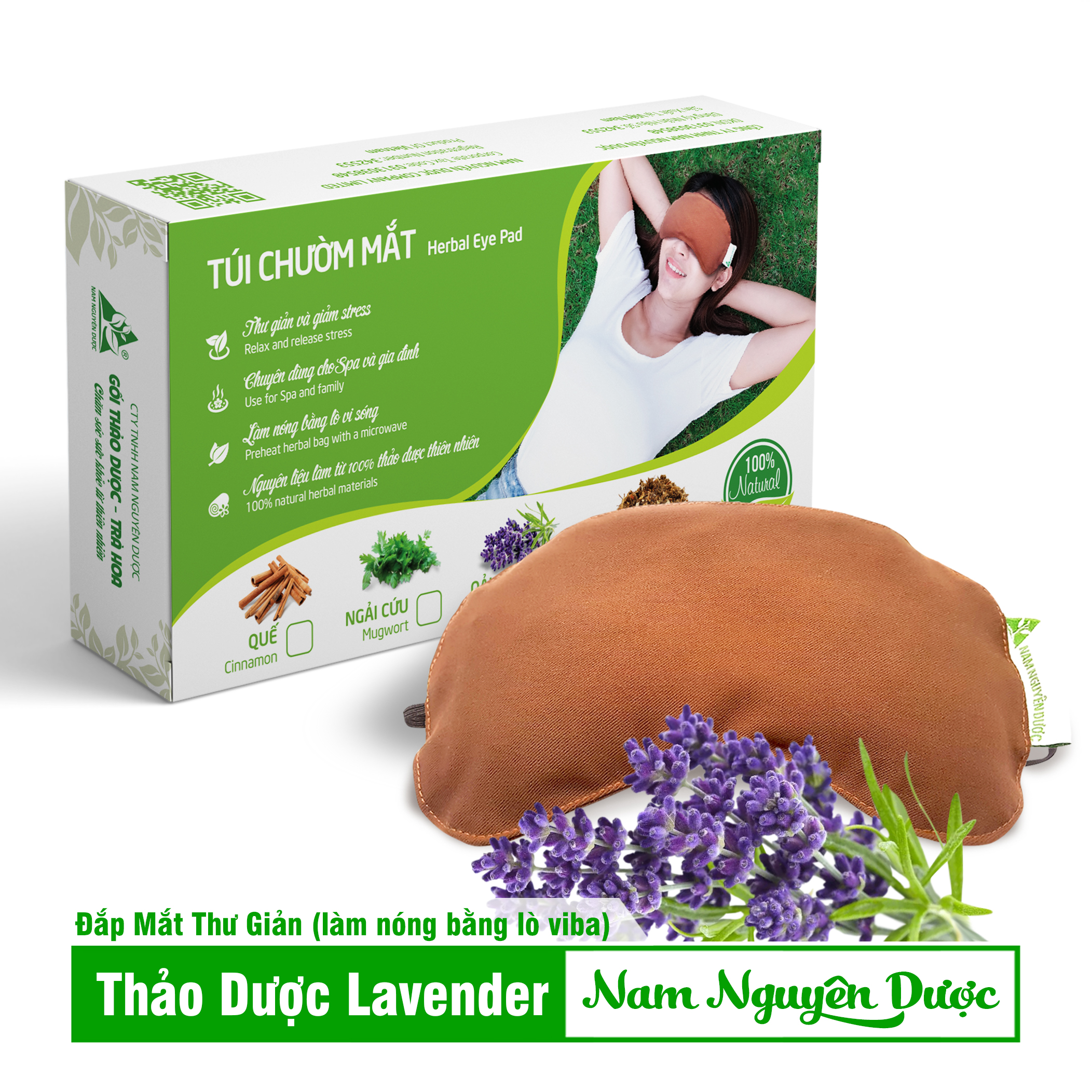 Túi Chườm Mắt Thảo Dược LAVENDER - Nam Nguyên Dược