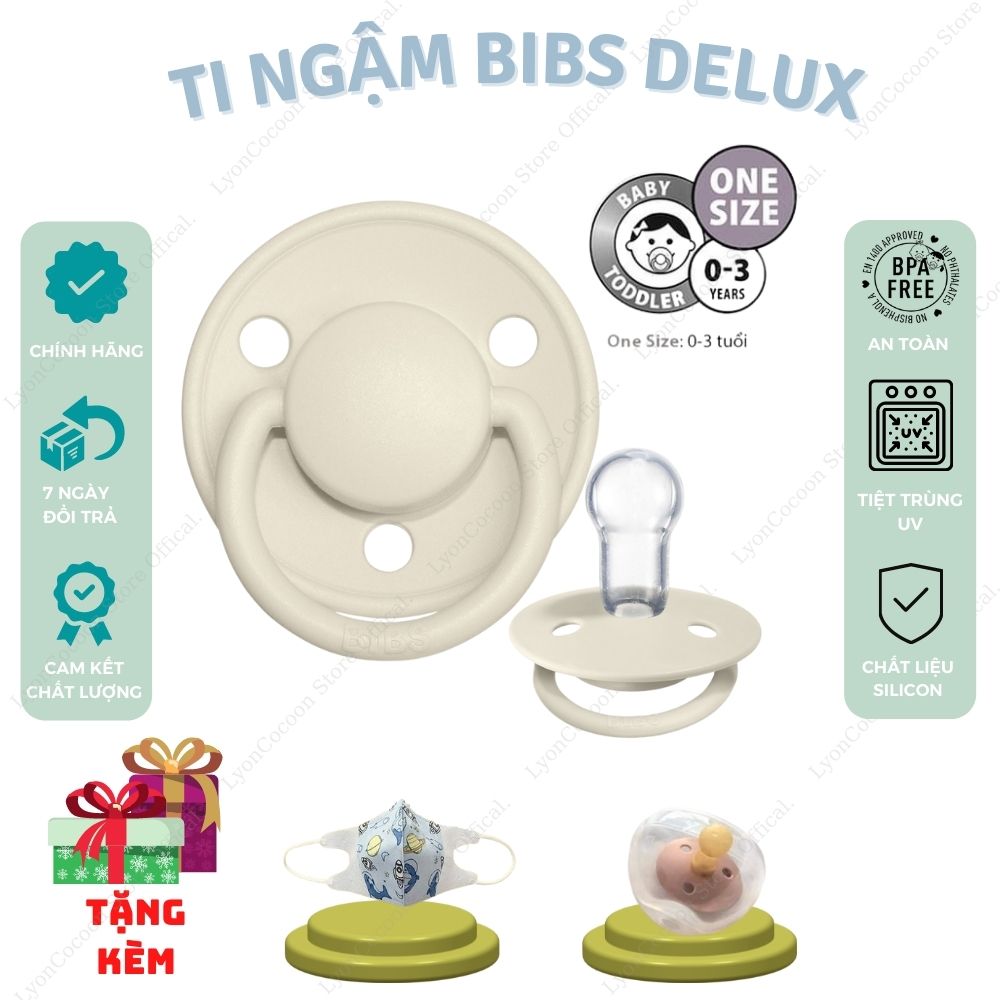 [TẶNG QUÀ] Ti Ngậm, Ti Giả BIBS Chính Hãng Đan Mạch Cao Cấp, Chất Liệu Silicon An Toàn Cho Bé Từ 0-3 Tuổi, Tặng Kèm Hộp Đựng Ti 