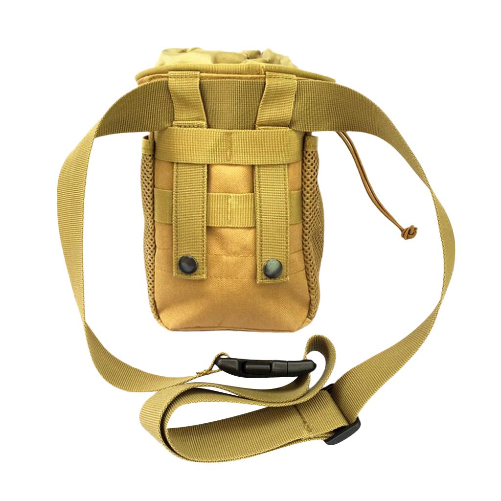 2pcs/set Black+ Tan Strong Durable Chalk Bag with Adjustable & Quick Clip-on Belt for Rock Climbing Weightlifting Bouldering Gym