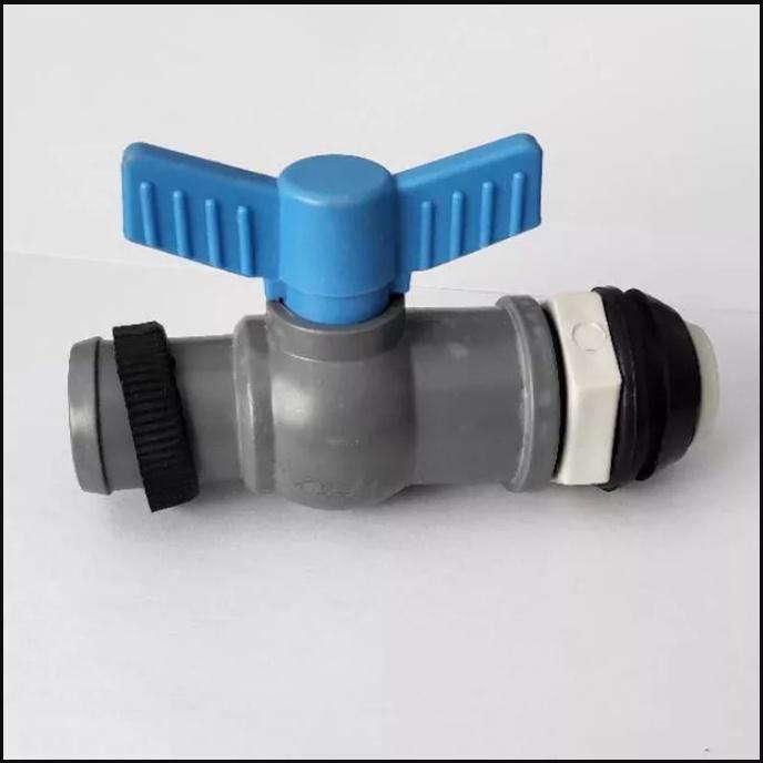 Van khóa khởi thủy ống dẹt- phun mưa 34mm + Zoong cao su