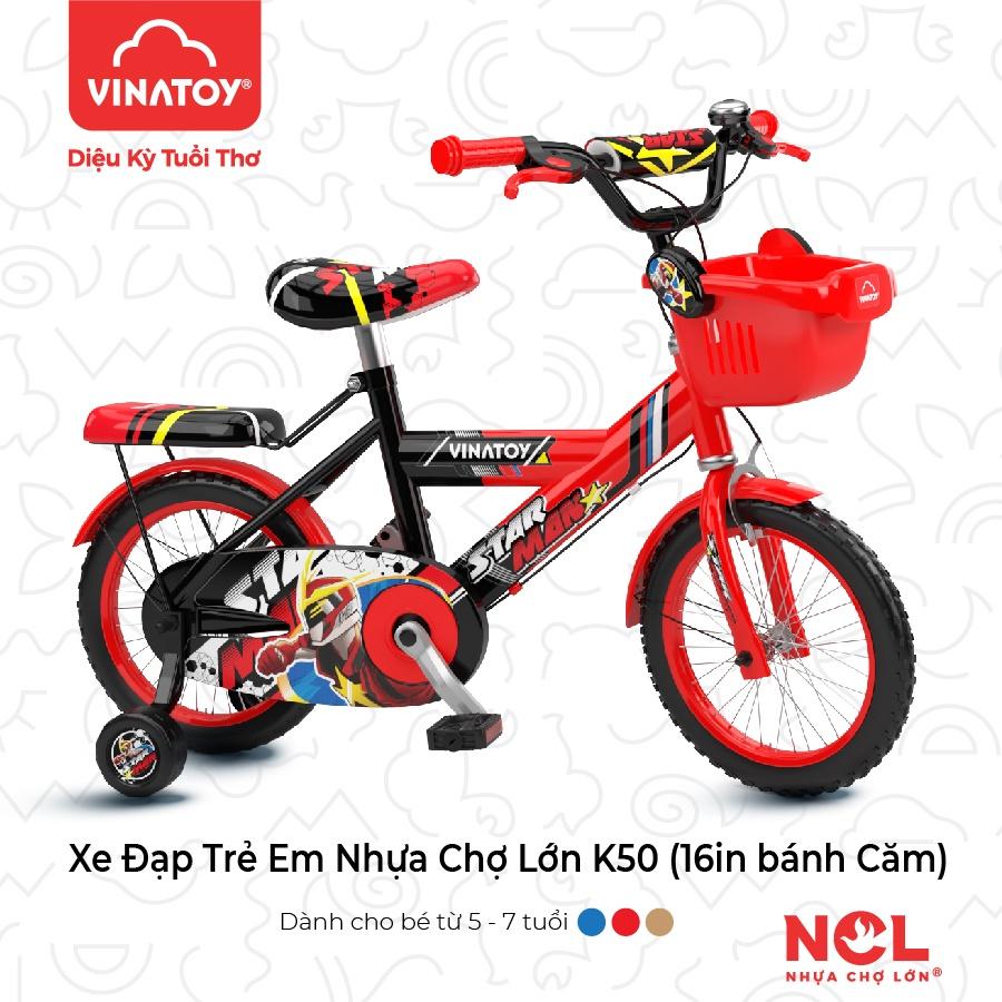 Xe Đạp Trẻ Em Nhựa Chợ Lớn 16 inch K50 Cho Bé Nam Từ 5 đến 7 Tuổi