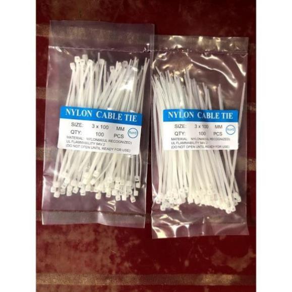 COMBO 160 SỢI DÂY RÚT NHỰA MÀU TRẮNG 3x100MM