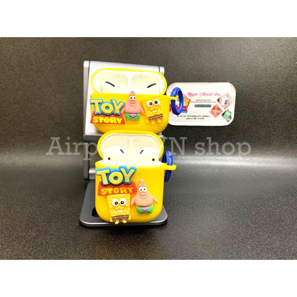 Bao Case Ốp dành cho Airpods 1/2 và Airpods Pro toy story vàng hình đẹp cao cấp