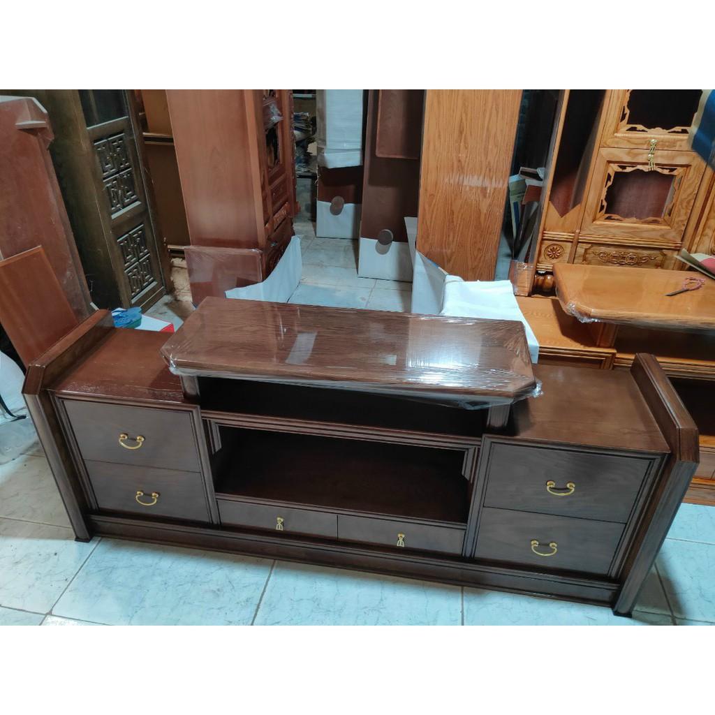 Kệ tivi kiểu mâm gỗ Sồi Nga từ 1m6-2m2 năm 2021