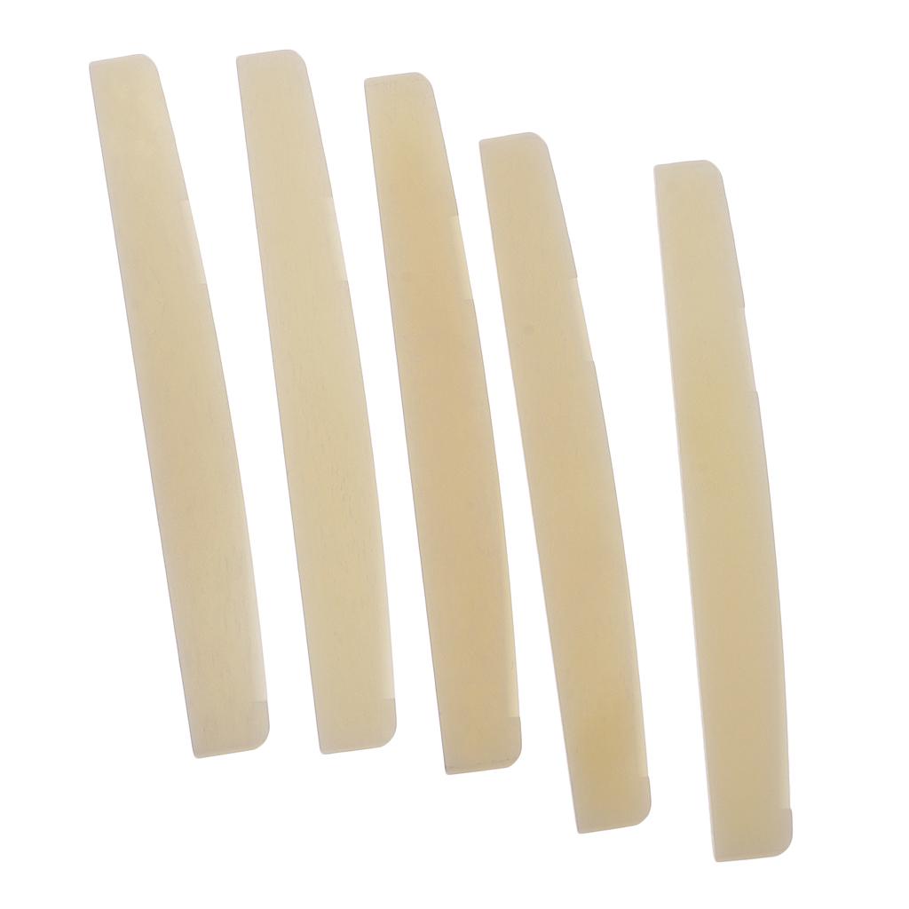 Sunnimix Âm Dân Gian Đàn Guitar Accs Dây Cầu Yên Ngựa Xương Cắt Bồi Thường 72X9X3 Mm