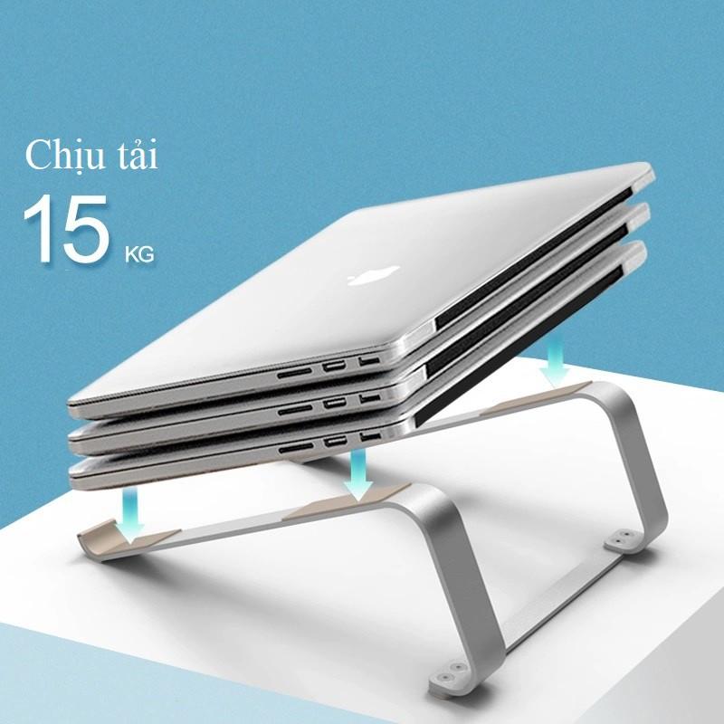 Giá Đỡ Laptop dành cho Macbook Nhôm chữ L kê tản nhiệt cho máy tính 14 inch, 15.6 inch, 13 inch, 17 inch để bàn