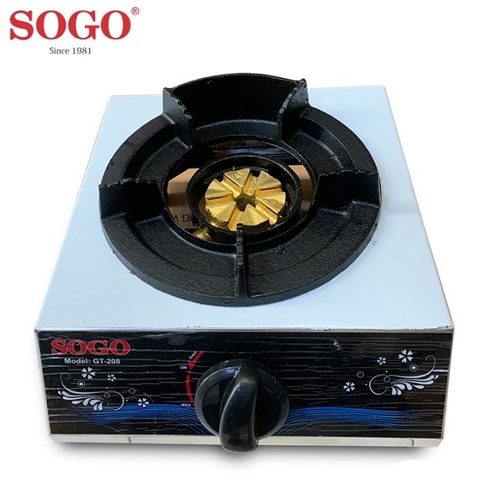 Bếp Khè Ga Bán Công Nghiệp SOGO GT-208S1-Ngọn Lửa Xanh-Hàng Chính Hãng