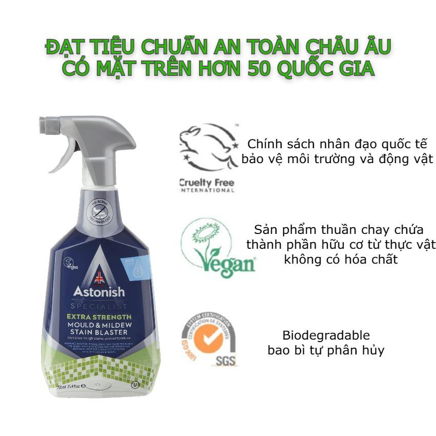 Tẩy nấm mốc nhà vệ sinh Astonish C1120 công nghệ không chà cọ mùi hương dễ chịu đánh bay vết bẩn lâu ngày