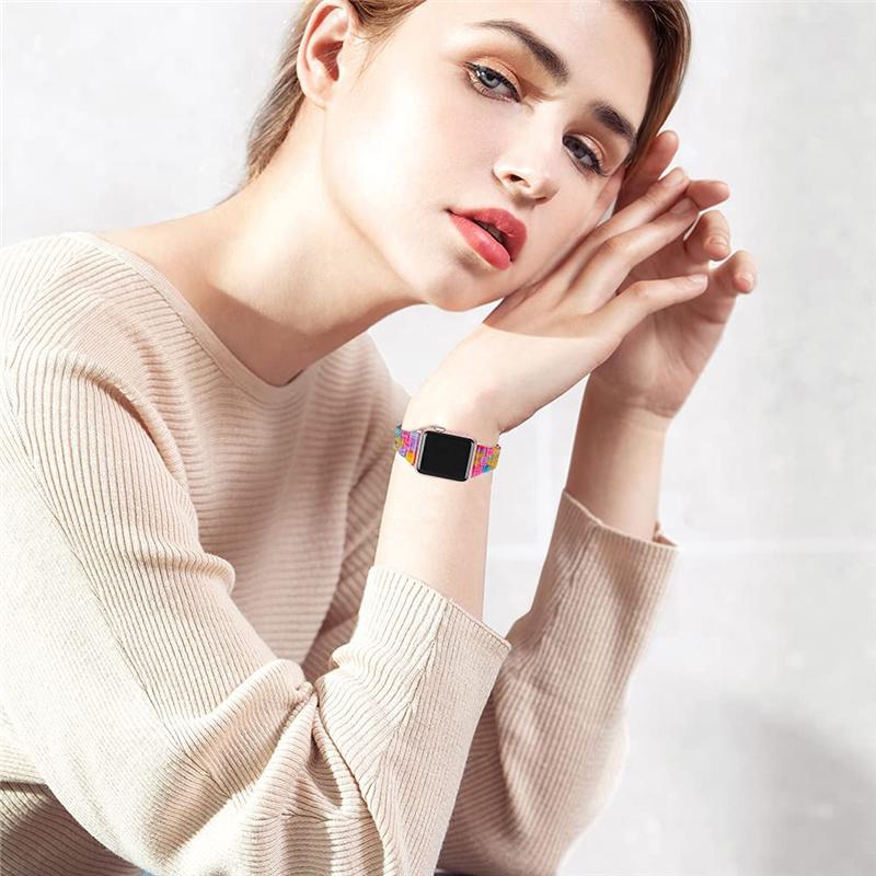 Nhựa Dây Đeo Thanh Mảnh Cho Dây Đồng Hồ 45/44Mm 42Mm 38/40/41 Thông Minh Correa Đeo Tay Dây watchbands Iwatch Series 7 6 5 4 Se Dây Đeo