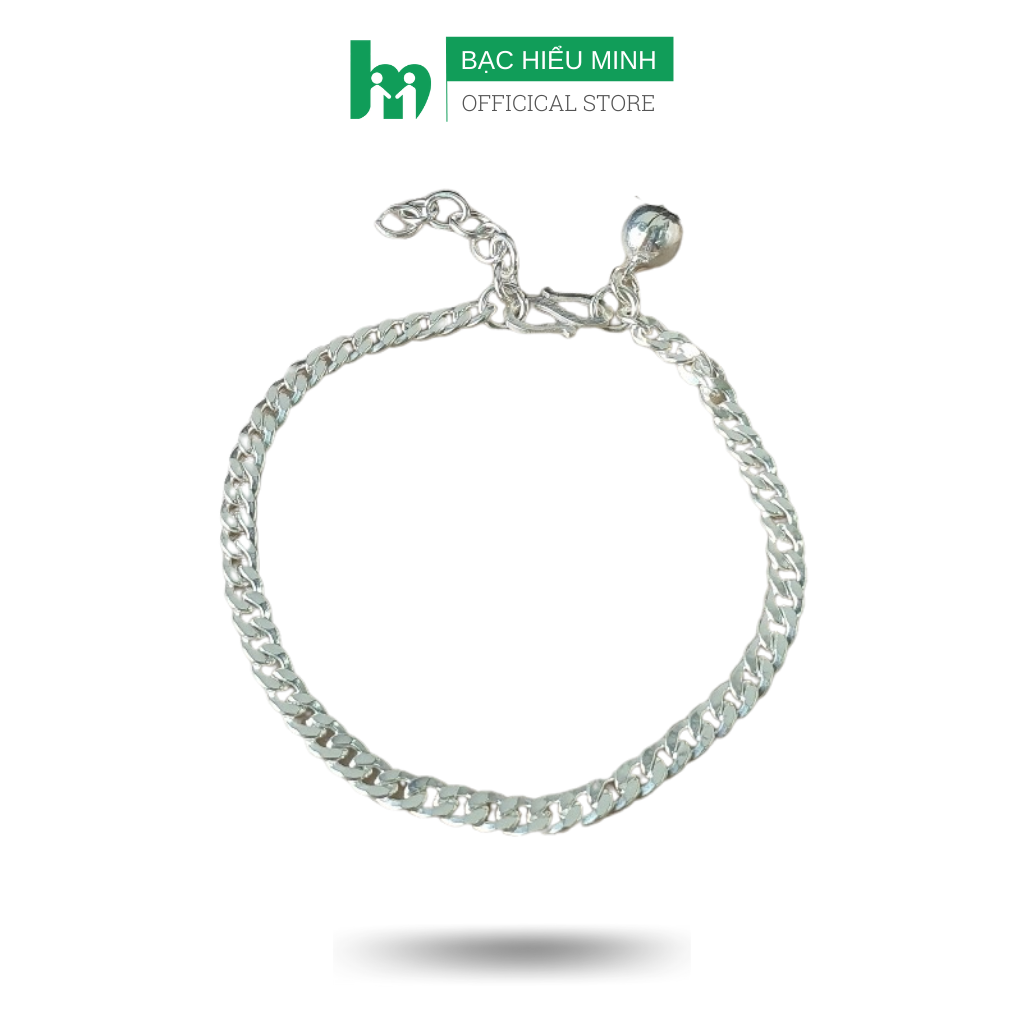Vòng Tay Lắc Tay Cho Bé Bạc S99 Chuông Mix Free Size BẠC HIỂU MINH LTE525