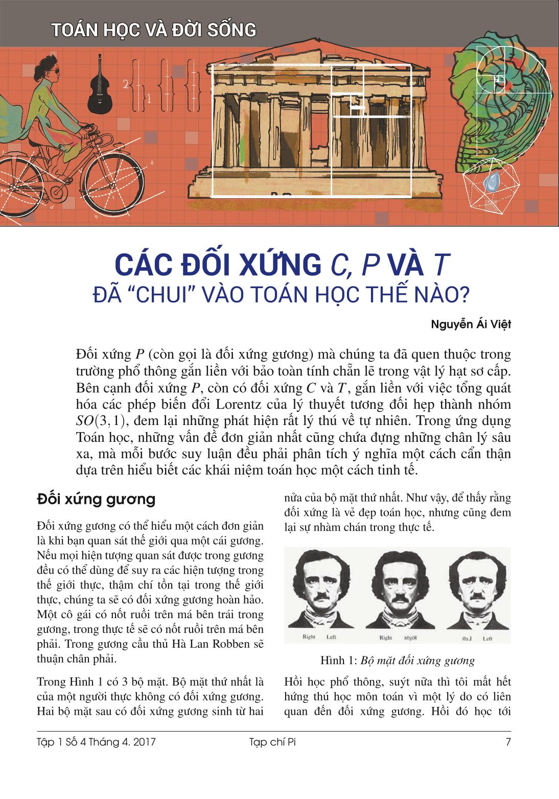 Tạp chí Pi- Hội Toán học Việt Nam số 3/tháng 3 năm 2017