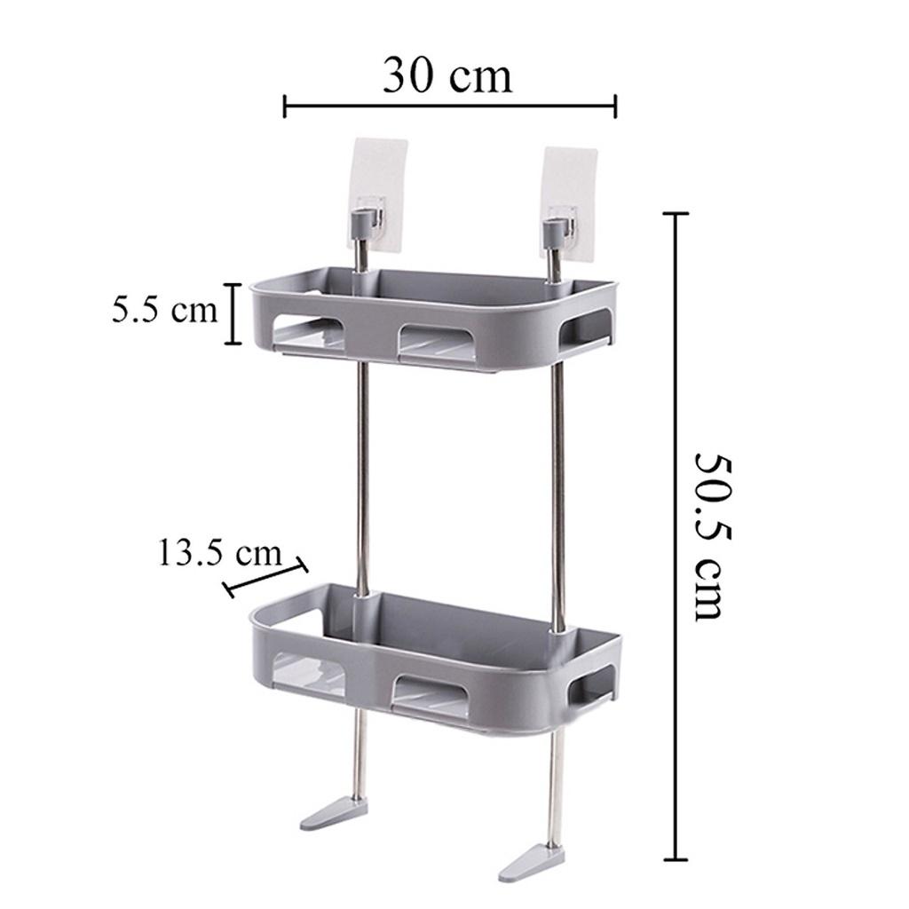 Kệ Nhà Tắm - Kệ Nhựa 2 Tầng Đựng Đồ Nhà Vệ Sinh, Nhà Tắm